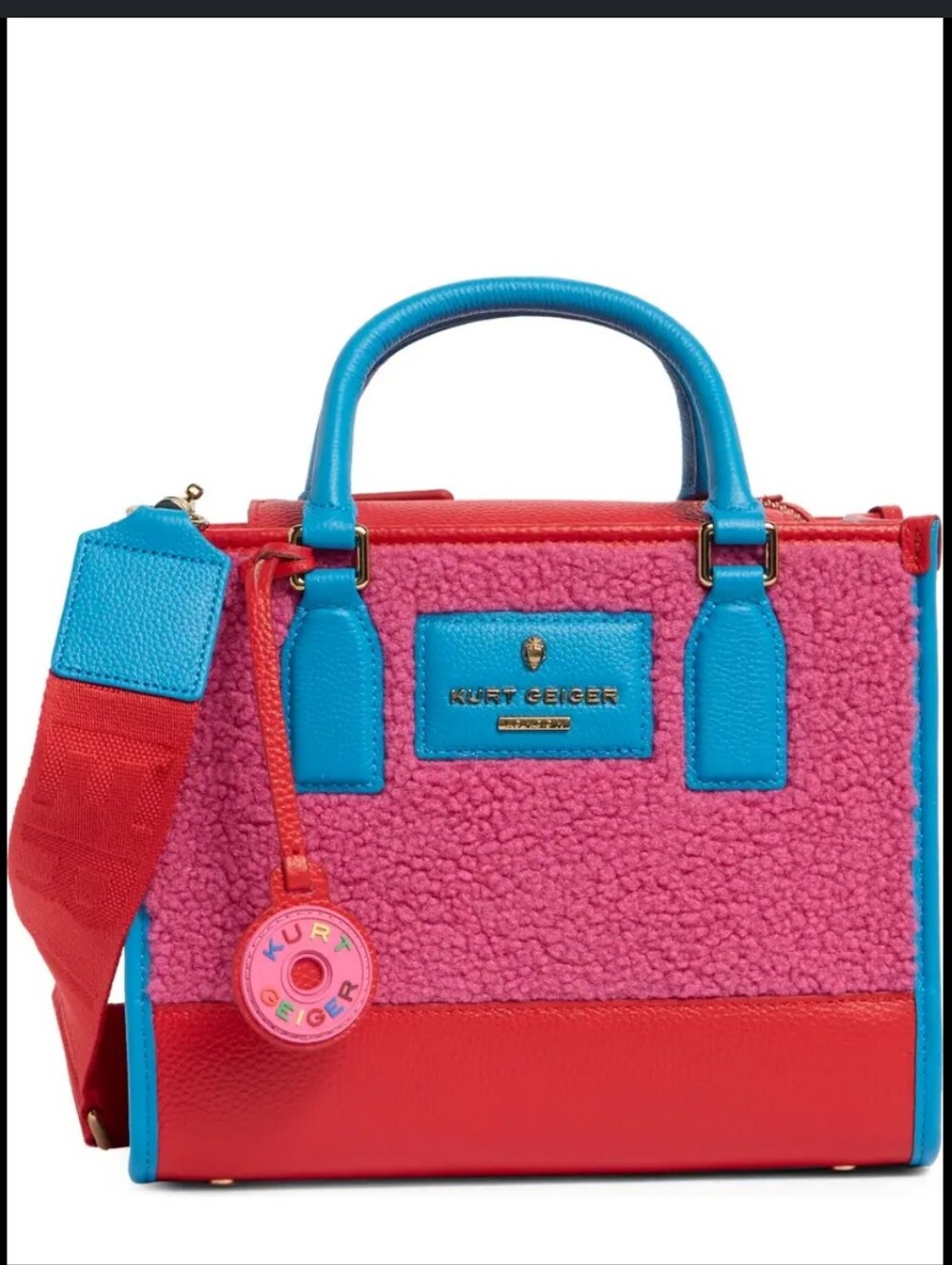 Kurt Geiger Pink, Red & Blue Mini Tote - Picture 2 of 8
